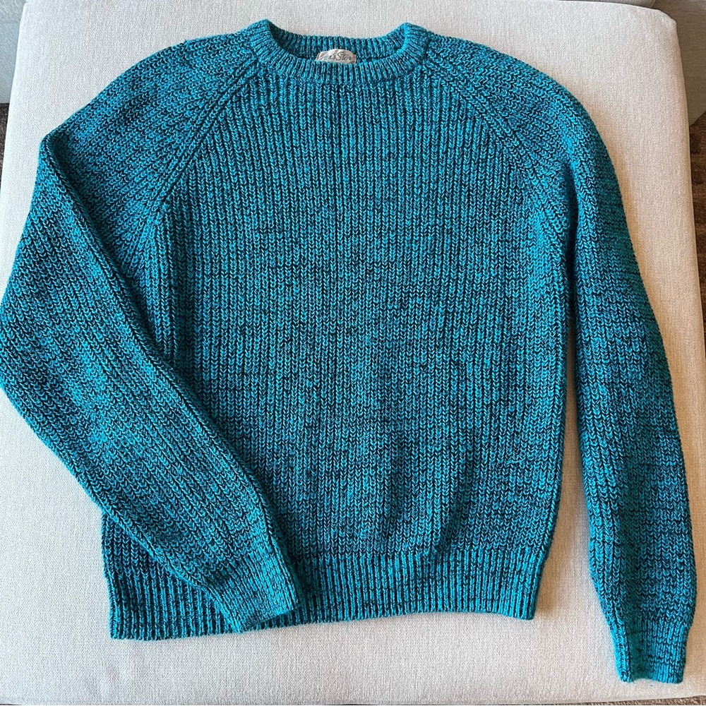 Men’s Store Turquoise|Black Knit Sweater